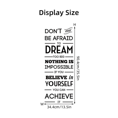 Encourage Dream Text Wall Decal | Home Decor displayed in room decor by HomeDecorDecals.