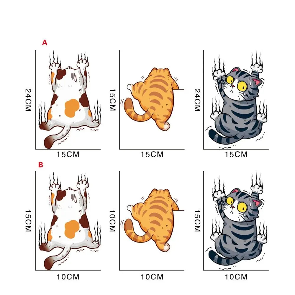 Additional view of Funny Cat Wall Decal | Home Decor by HomeDecorDecals.