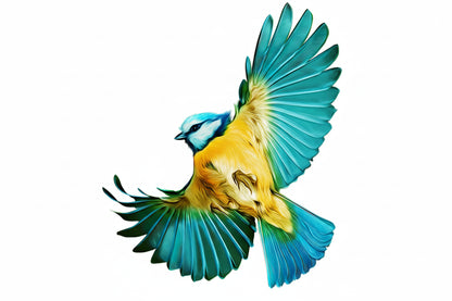 T148# Hand painted Parrot Wall Sticker Bathroom Toilet Decor Living Room Cabinet Home Decoration Decals-HomeDecorDecals_com