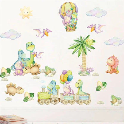 Cute Baby Dinosaur Wall Stickers PVC Kids Decor-HomeDecorDecals_com