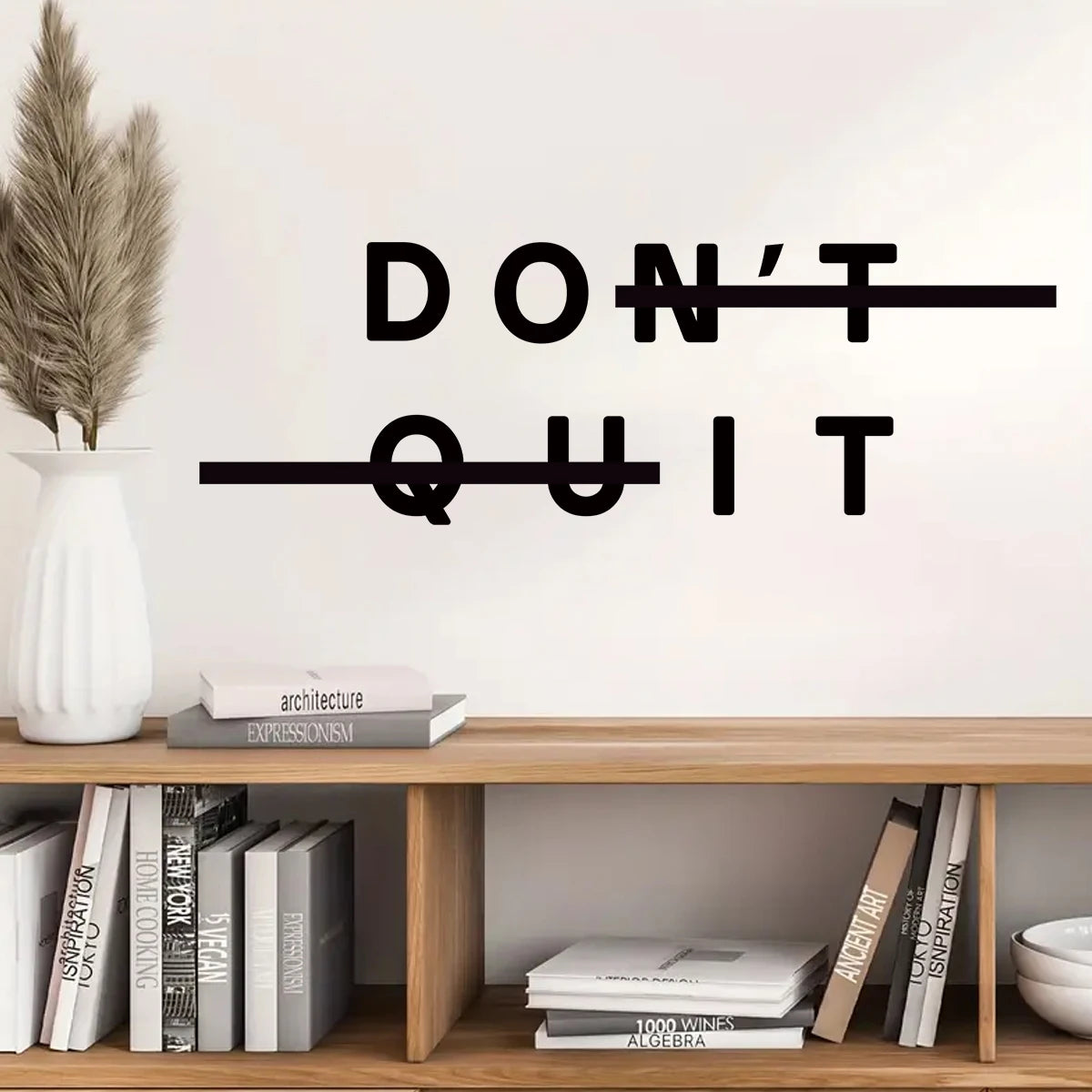 1pcs PVC Inspirational Quotes "do Ti" Text Wall Stickers for Study Room Decor Bedroom Decoration Gym Removable Wall Decals-HomeDecorDecals_com