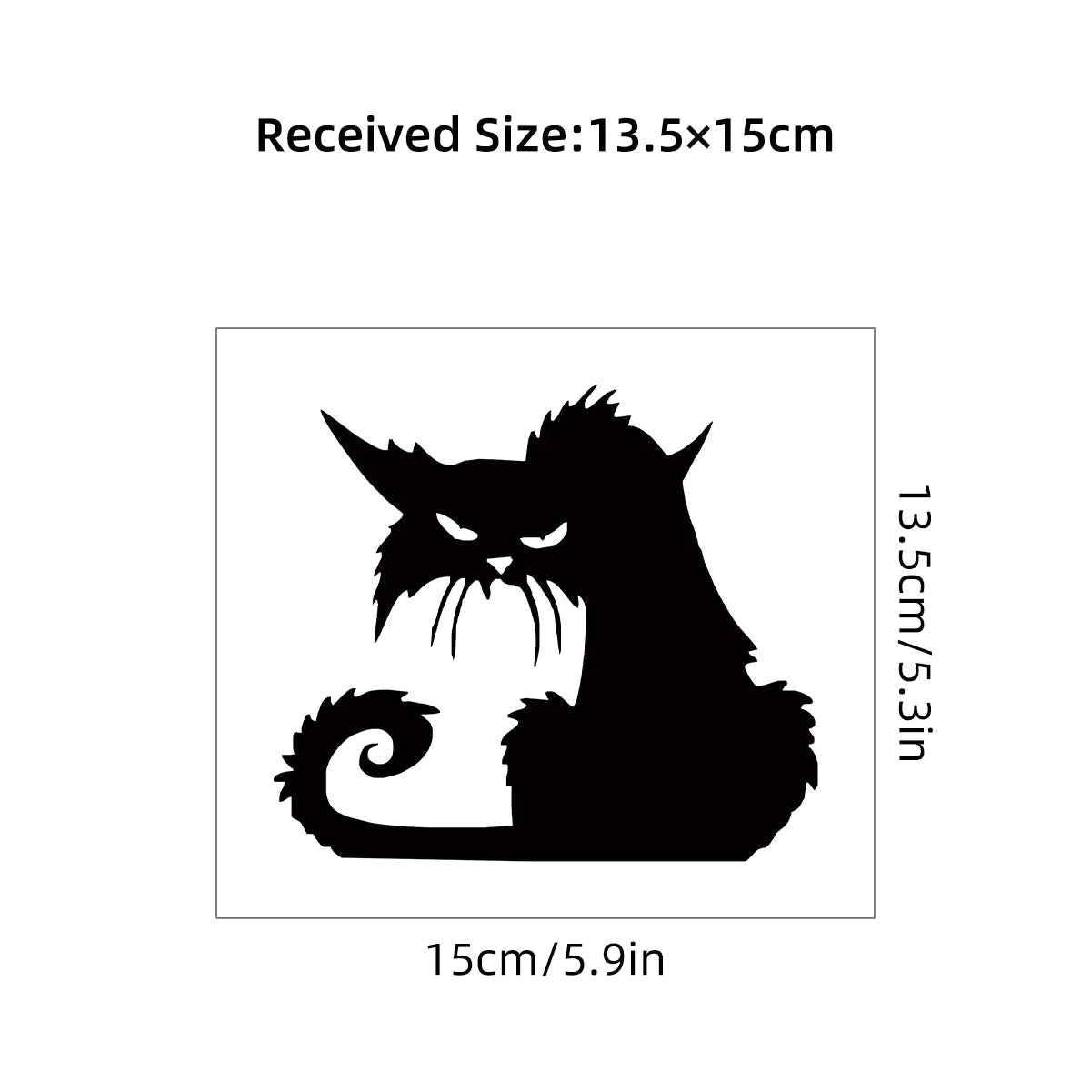 Additional view of Black Cat Pattern Wall Decal | Home Decor by HomeDecorDecals.