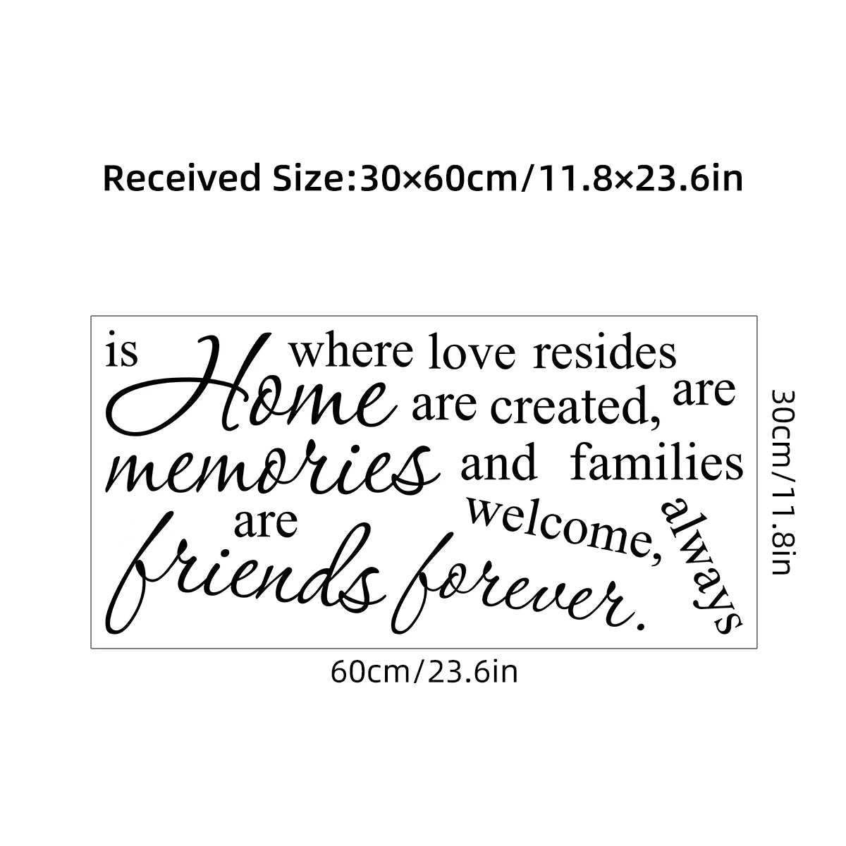 Additional view of Encouraging Text Wall Decal | Home Decor by HomeDecorDecals.
