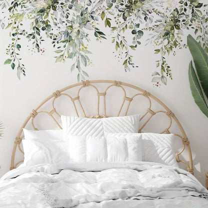 Watercolour Flower Plant Vine Wall Decal | Home Decor by HomeDecorDecals.