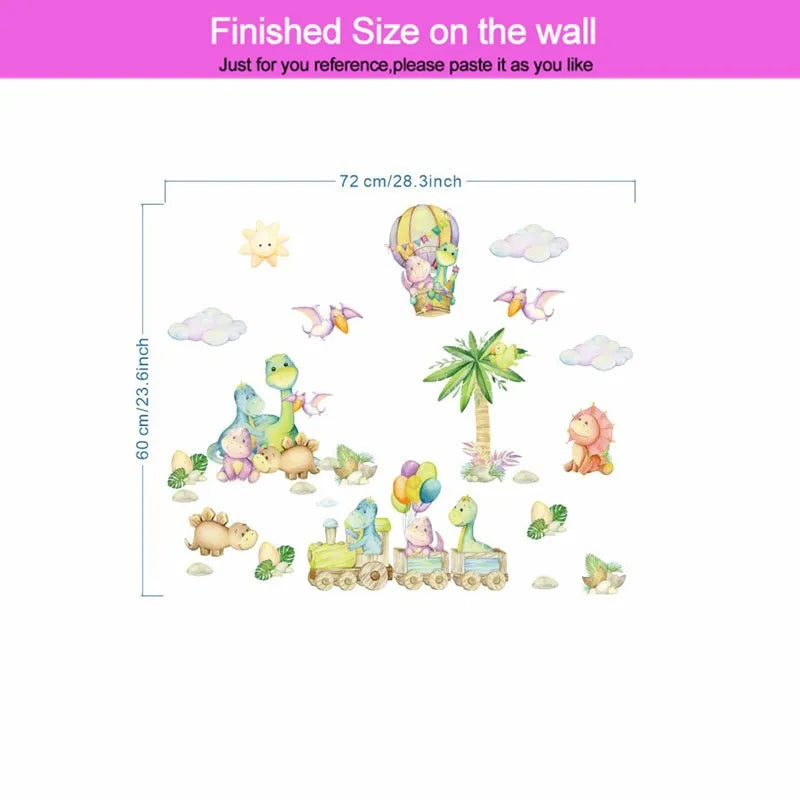 Cute Baby Dinosaur Wall Stickers PVC Kids Decor-HomeDecorDecals_com