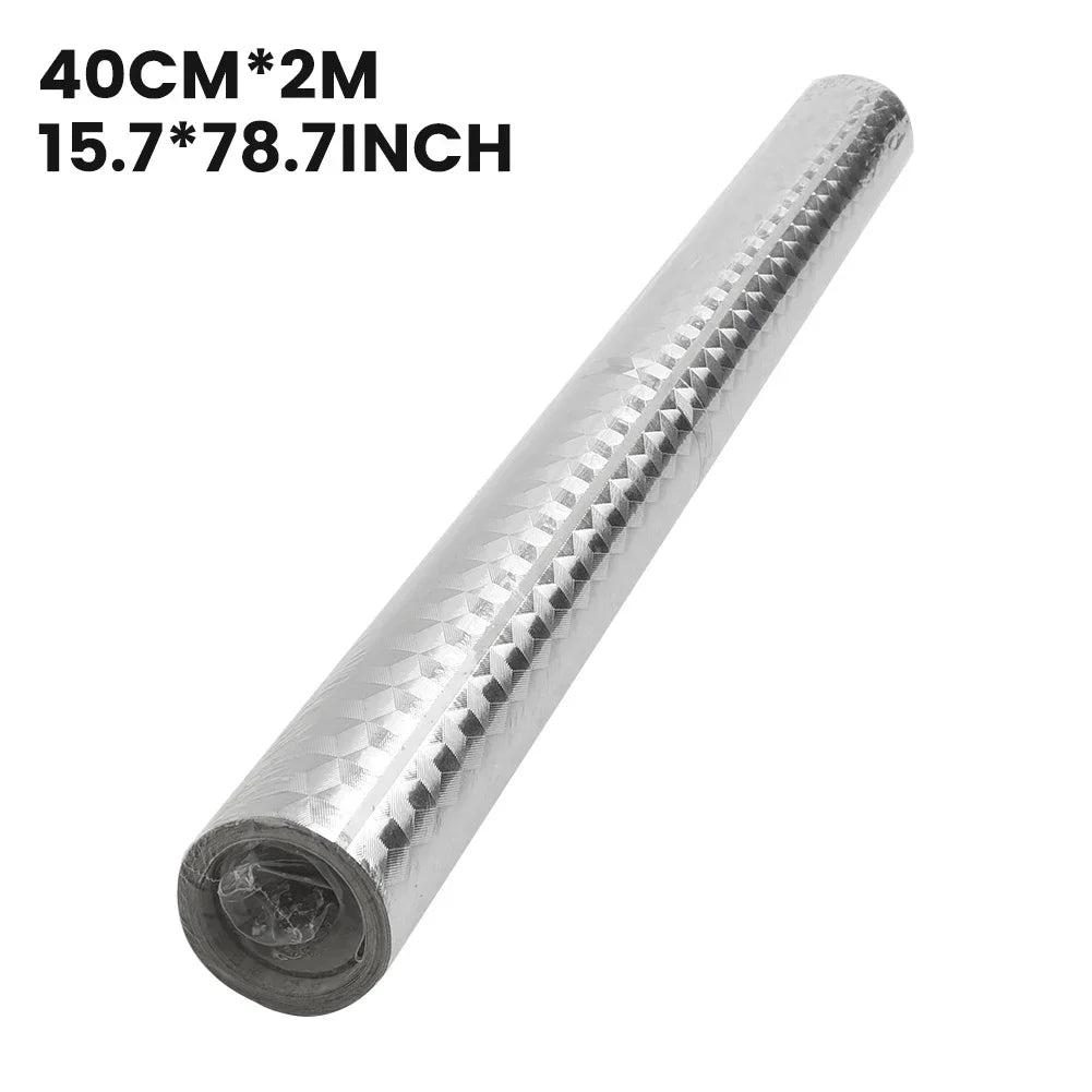 5/2/1M Modern Kitchen Oil-proof Self Adhesives Stickers High-temperature Aluminum Foil Gas Stove Cabinet Contact Sticke-HomeDecorDecals_com
