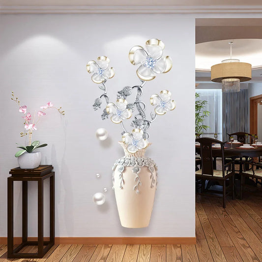 Elegant Four-Leaf Clover Wall Decal | Home Decor removable peel and stick wall decal by HomeDecorDecals.