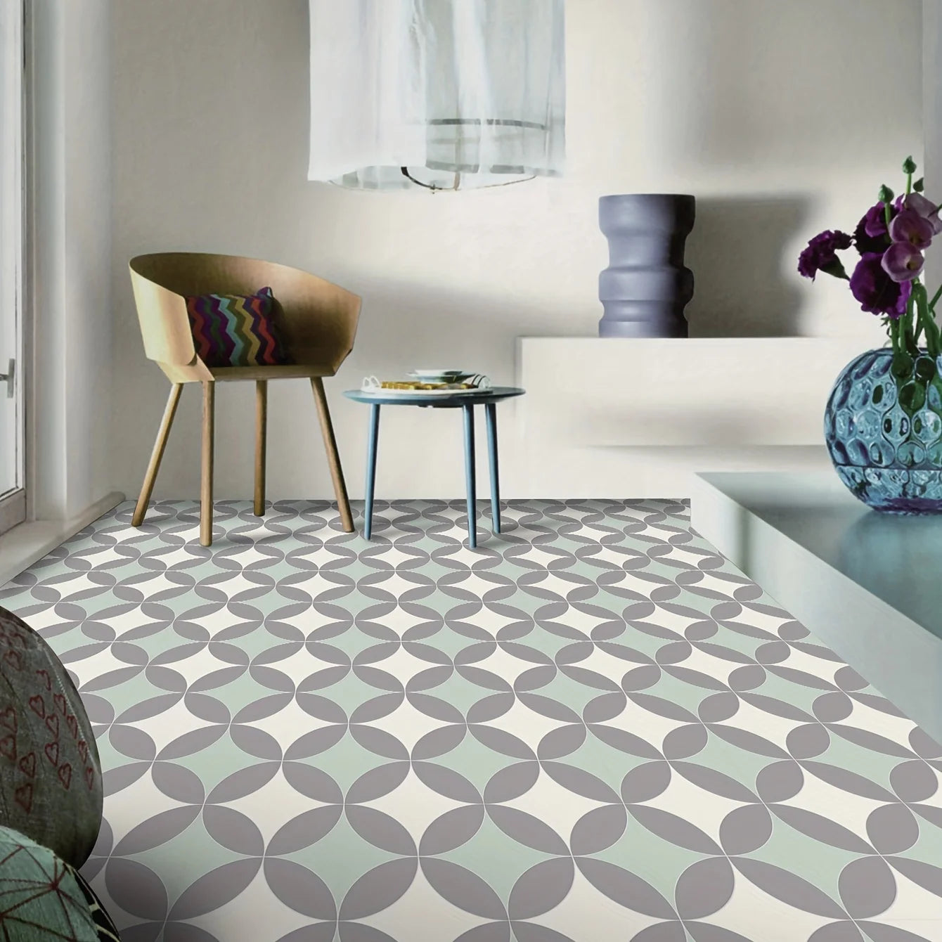 Modern Printed Matte Waterproof Vinyl | Home Decor displayed in room decor by HomeDecorDecals.