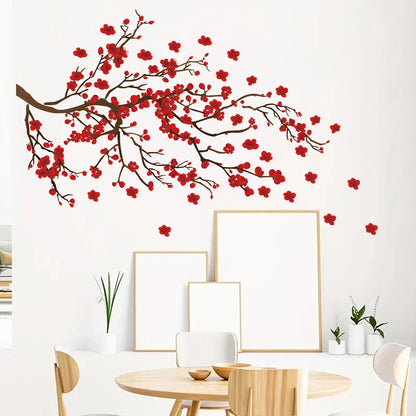 Watercolour Bird and Flower Wall Stickers (2-Pack)-HomeDecorDecals_com