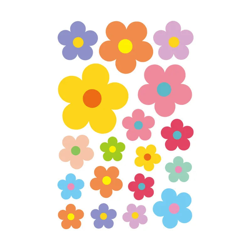 Additional view of Colourful Flowers Wall Sticker | Kids Room Decor by HomeDecorDecals.