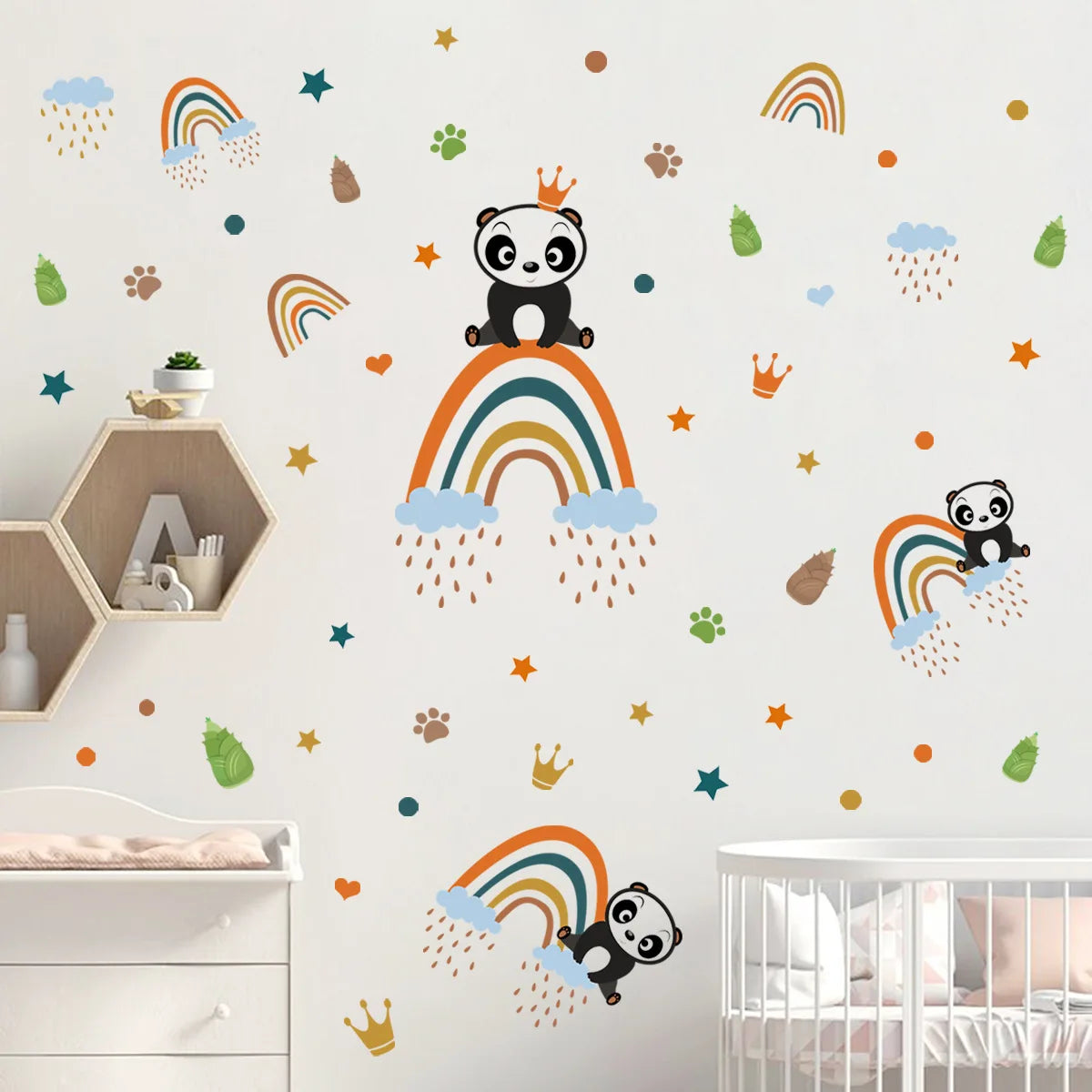 Creative cartoon Wall Stickers Home Wall Decor detachable Self-adhesive Kids Room Decoration Bedroom Background Wall Stickers-HomeDecorDecals_com