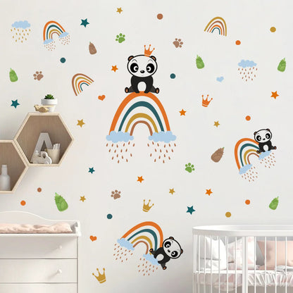 Creative cartoon Wall Stickers Home Wall Decor detachable Self-adhesive Kids Room Decoration Bedroom Background Wall Stickers-HomeDecorDecals_com