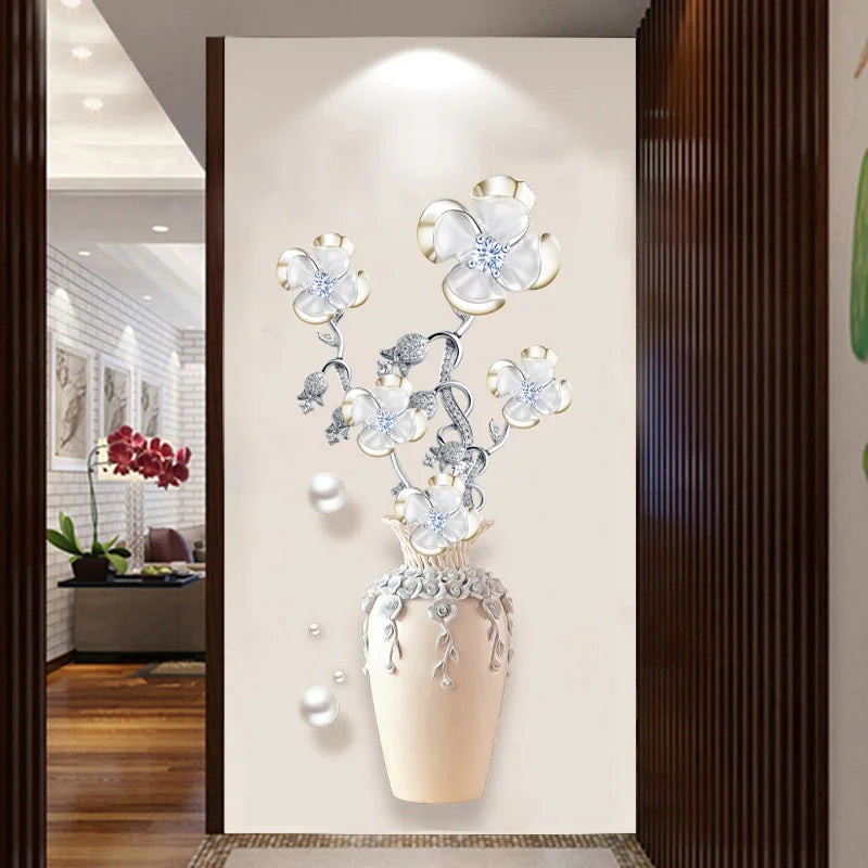 Elegant Four-Leaf Clover Wall Decal | Home Decor design details by HomeDecorDecals.