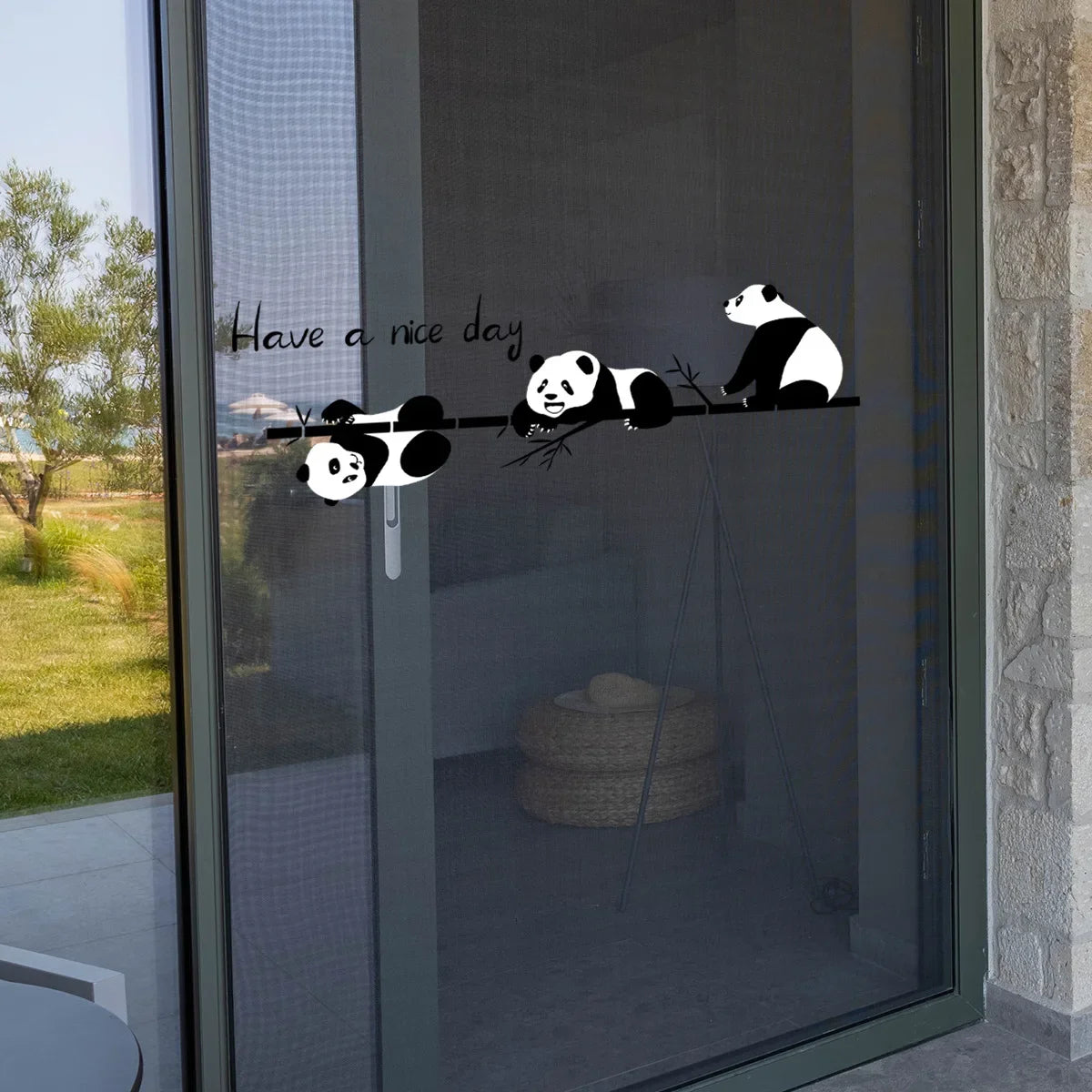 Bamboo Three Pandas Wall Decal | Home Decor home decor design by HomeDecorDecals.