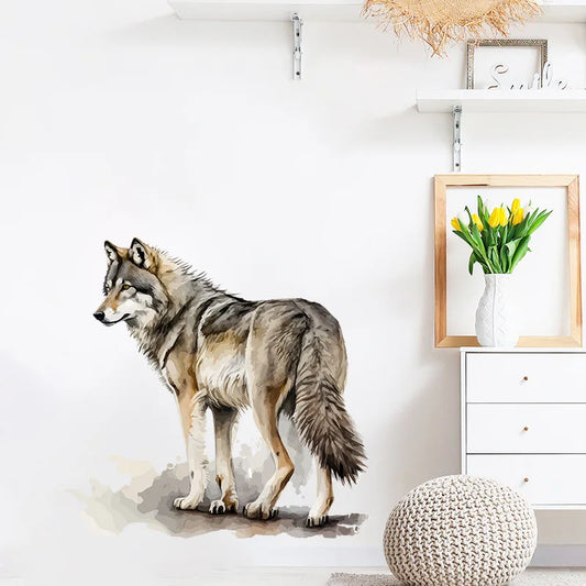 Realistic Wolf Wall Decal | Home Decor by HomeDecorDecals.