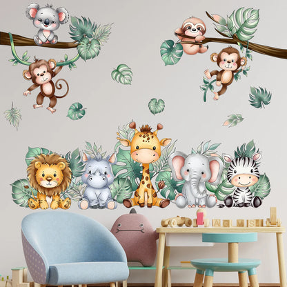Small Animal Wall Stickers In The Forest Are Suitable For Home Decoration In Children's Rooms And Kindergartens-HomeDecorDecals_com
