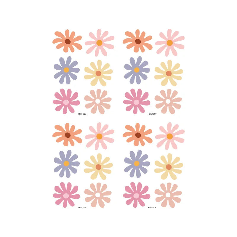 Additional view of Daisy Floral Interior Wall Decal | Home Decor by HomeDecorDecals.