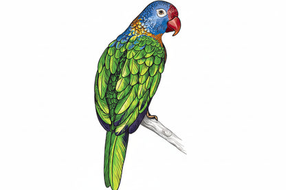 T148# Hand painted Parrot Wall Sticker Bathroom Toilet Decor Living Room Cabinet Home Decoration Decals-HomeDecorDecals_com