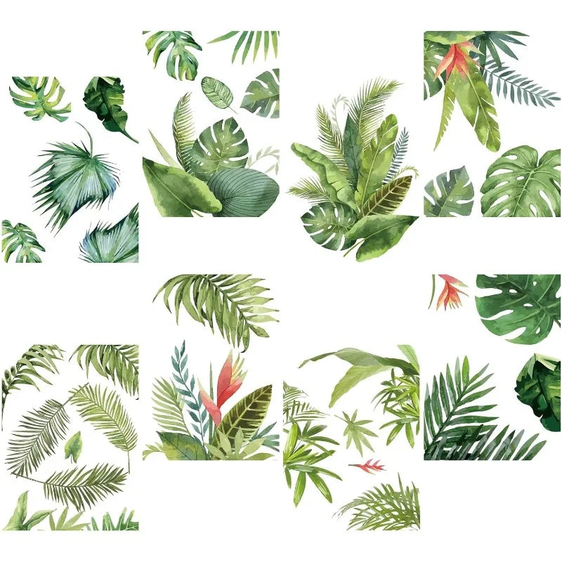 Tropical Fern Leaves Wall Decal | Home Decor by HomeDecorDecals.