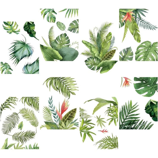 Tropical Fern Leaves Wall Decal | Home Decor by HomeDecorDecals.