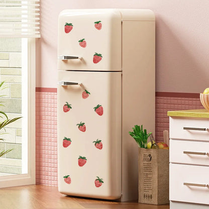 Pink Strawberry Self-Adhesive Vinyl Wall Stickers for Kids Boys Bedroom Home Room Decorations Child Bedroom Wall Art-HomeDecorDecals_com