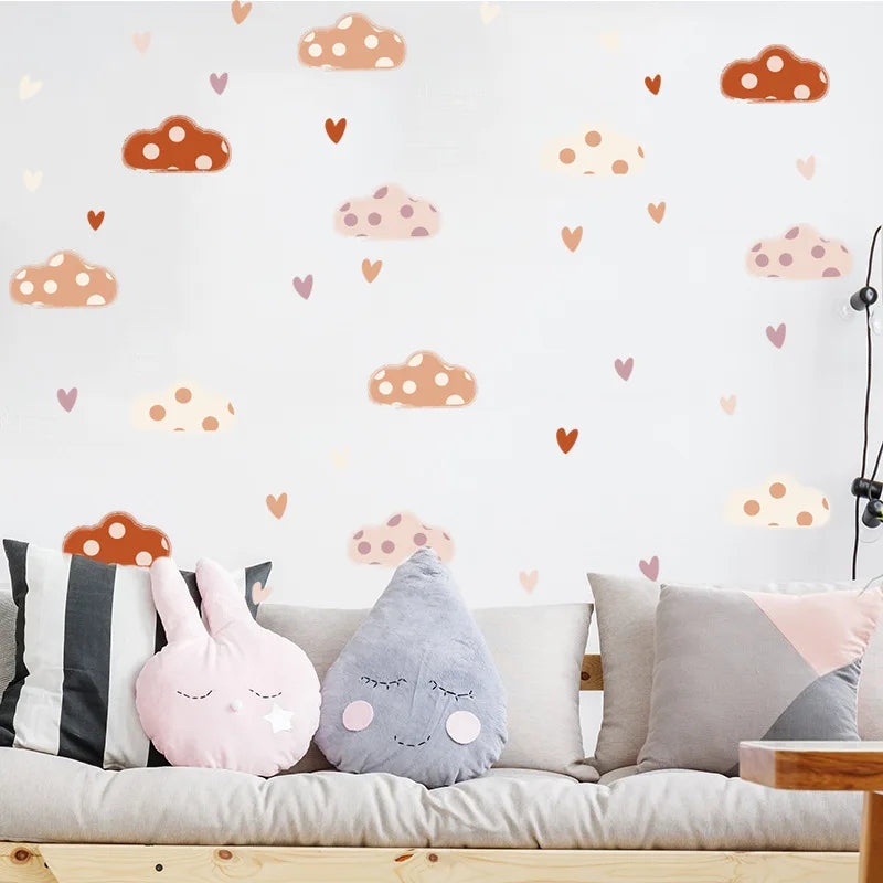Children's Room Wall Stickers Cartoon Animals on Train Airplane Hot Air Balloon Wall Decals Baby Nursary Kindergarten Decoration-HomeDecorDecals_com