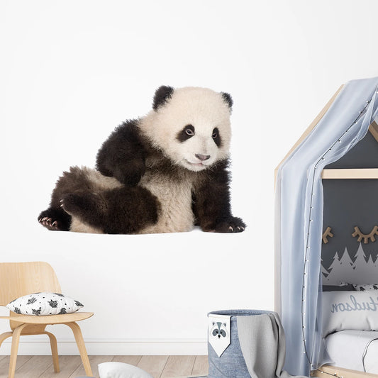 1pcs Realistic Watercolor Cute Giant Panda Wall Stickers for Bedroom Decoration Kids Room Decor Home Wall Decals Classroom-HomeDecorDecals_com