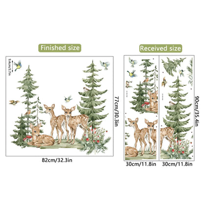Cartoon Forest Animals Wall Stickers For Décor-HomeDecorDecals_com