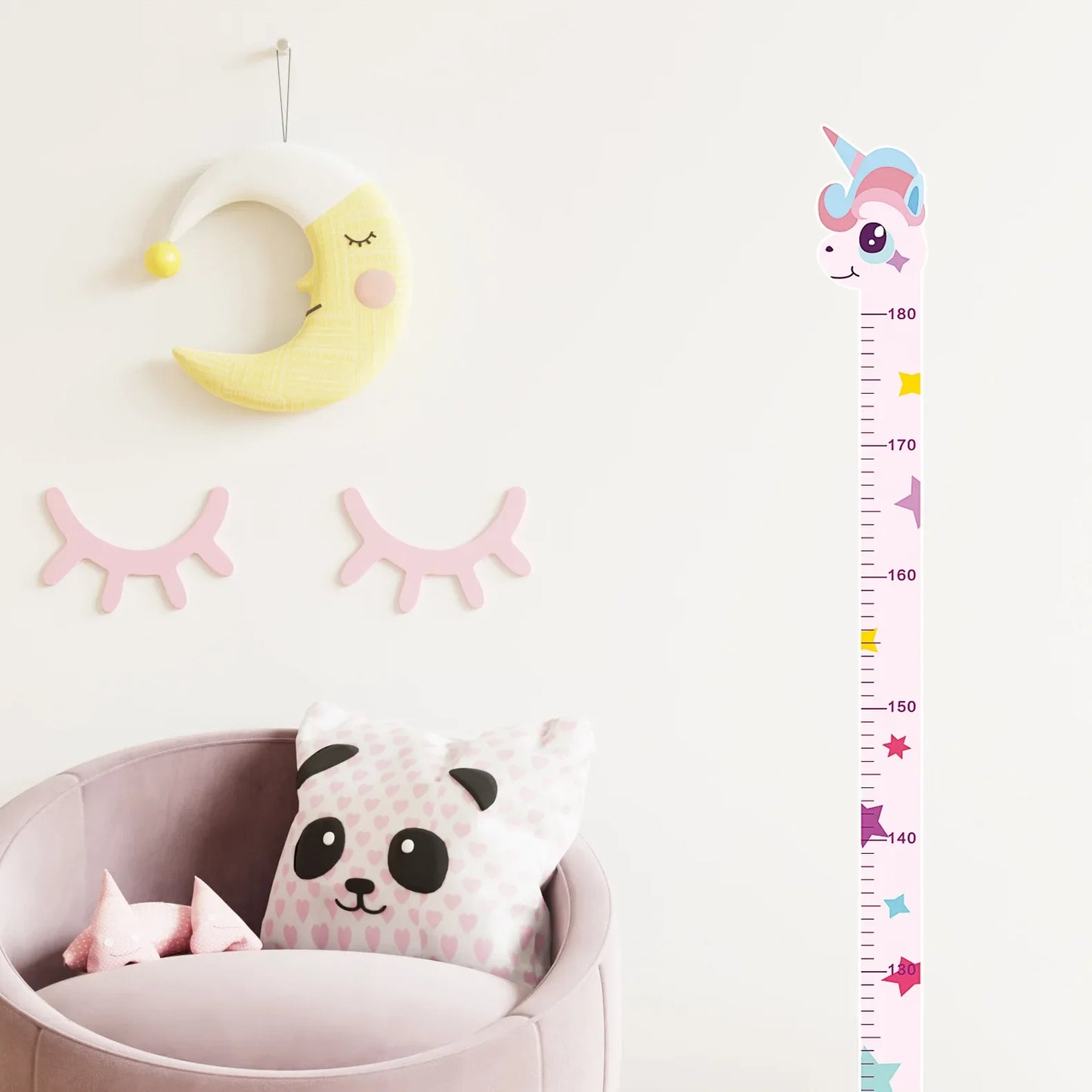 Whimsical Animal Growth Chart Wall Decals for Kids-HomeDecorDecals_com