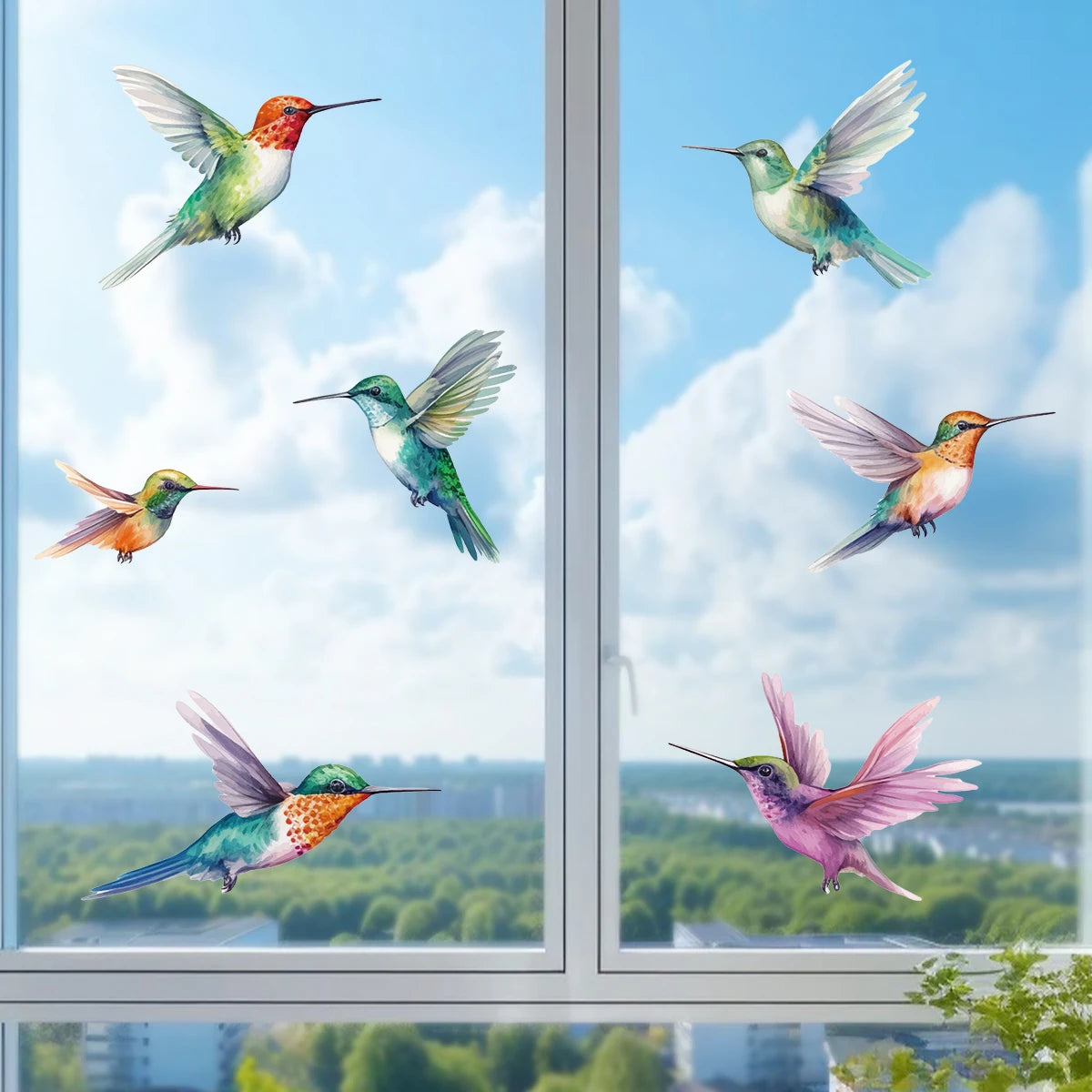 Cartoon Cute Animals Birds Wall Windows Sticker Kids Room Decoration Baby Room for Bedroom Home Decor Living Room Wall Decals-HomeDecorDecals_com