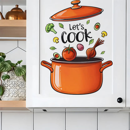 Cartoon Kitchen Cooking Wall Decal | Home Decor displayed in room decor by HomeDecorDecals.