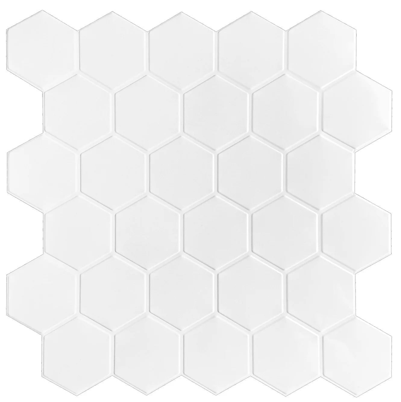 Detailed look at Large Hexagonal Wall Tiles | Home Decor by HomeDecorDecals.