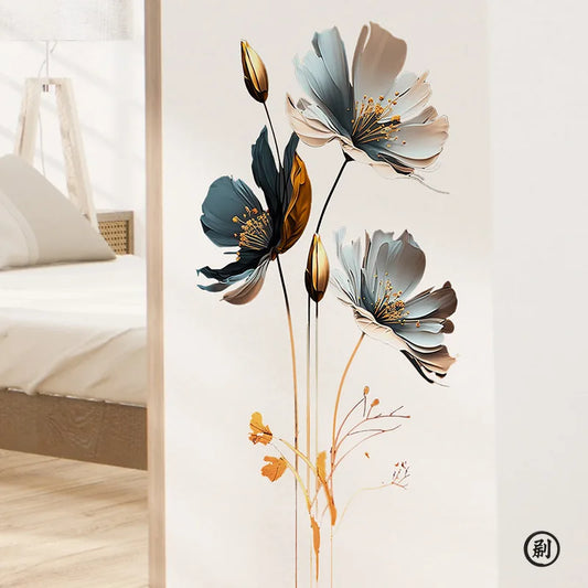 3D Relief Flower Wall Sticker Decor-HomeDecorDecals_com