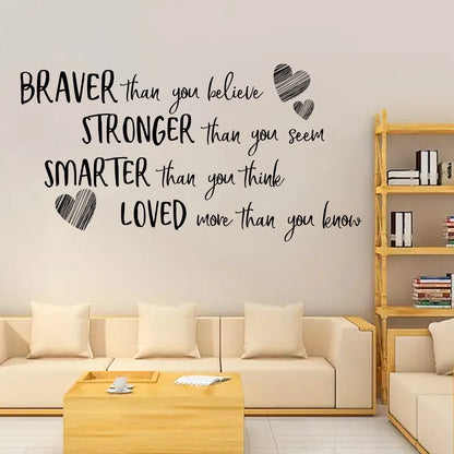 Warm Text Wall Decal | Home Decor design details by HomeDecorDecals.