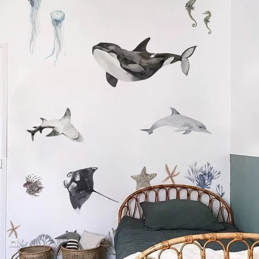 Coral Ocean Fish Wall Decal | Home Decor by HomeDecorDecals.
