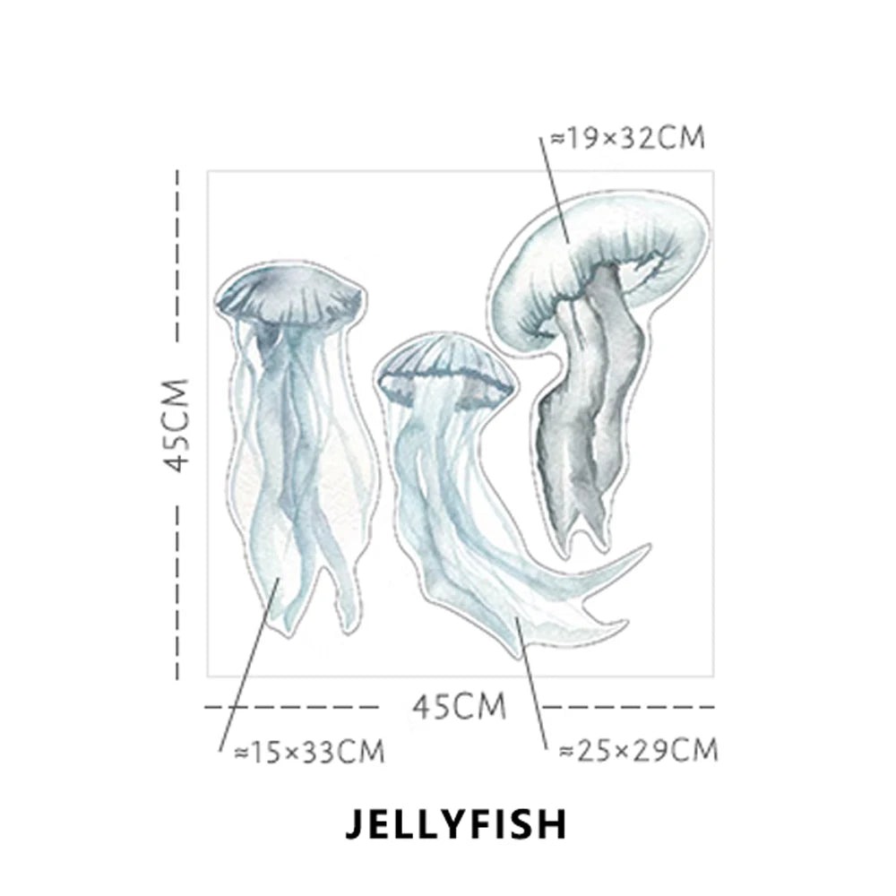 Underwater Sea Animals World Wall Decal | Home Decor displayed in room decor by HomeDecorDecals.