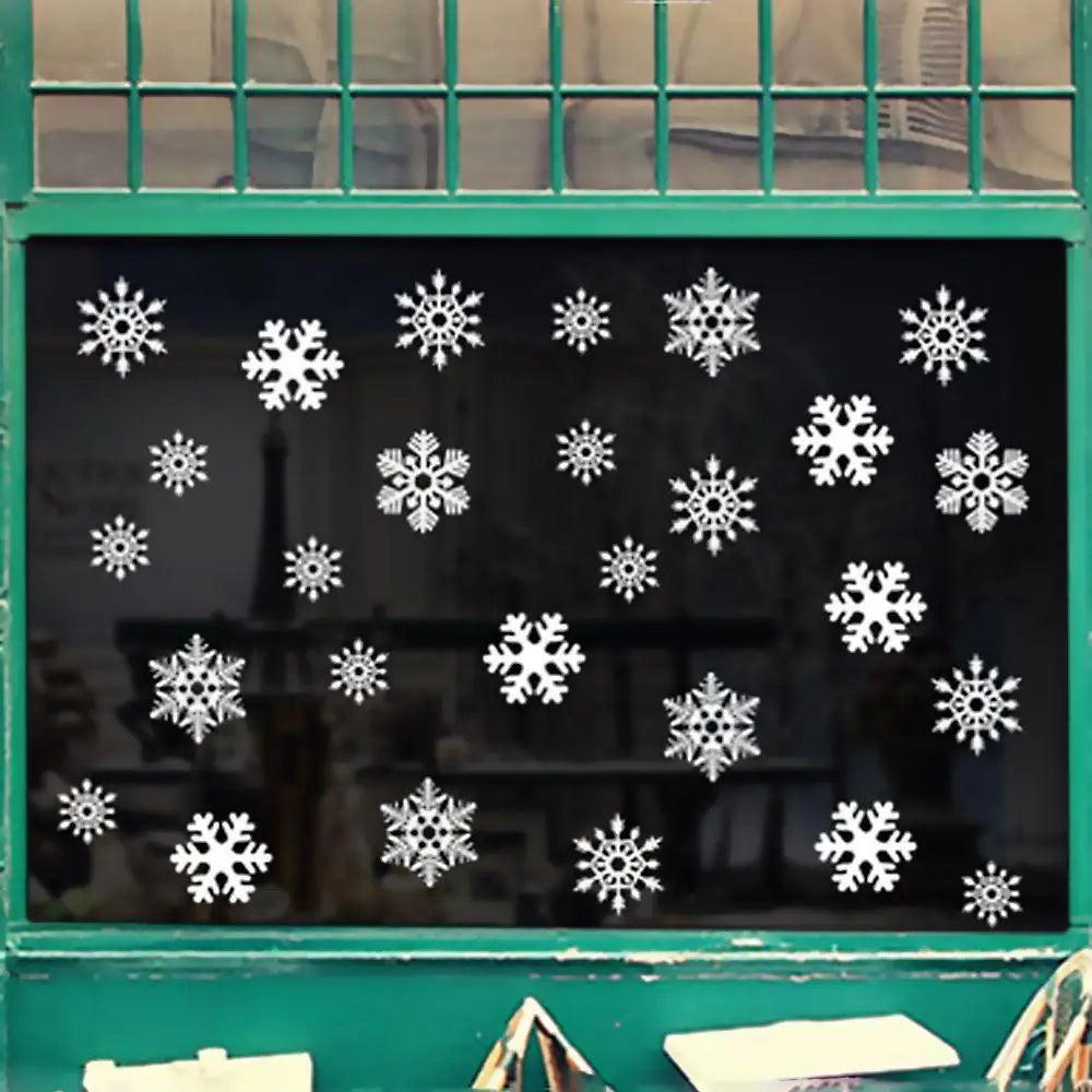 Christmas Snowflakes Wall Decal | Home Decor displayed in room decor by HomeDecorDecals.