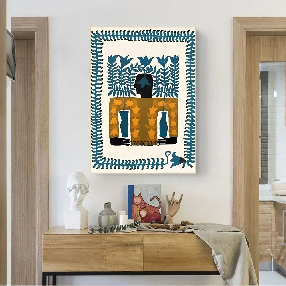 Ancient Egypt Abstract Anime Poster No Framed Kraft Club Bar Paper Vintage Poster Wall Art Painting Bedroom Study Stickers-HomeDecorDecals_com