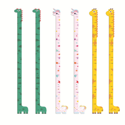 Whimsical Animal Growth Chart Wall Decals for Kids-HomeDecorDecals_com