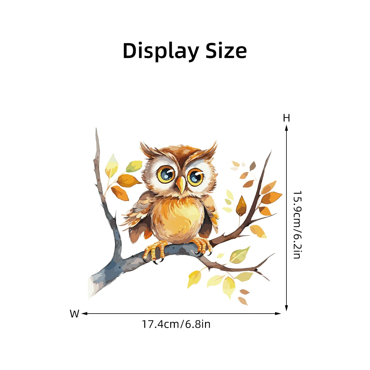Cartoon Owl Wall Decal | Home Decor displayed in room decor by HomeDecorDecals.