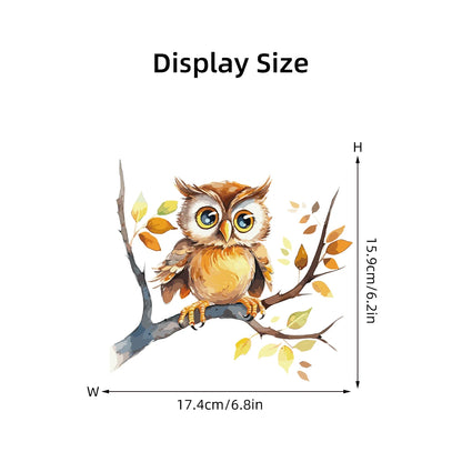 Cartoon Owl Wall Decal | Home Decor displayed in room decor by HomeDecorDecals.