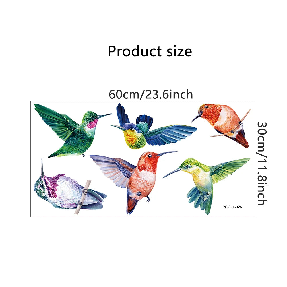 Hand-painted style Birds Wall Stickers Parrot Decal for Kids Nursery Bedroom Living Room Decor Art Removable Murals Wall Posters-HomeDecorDecals_com