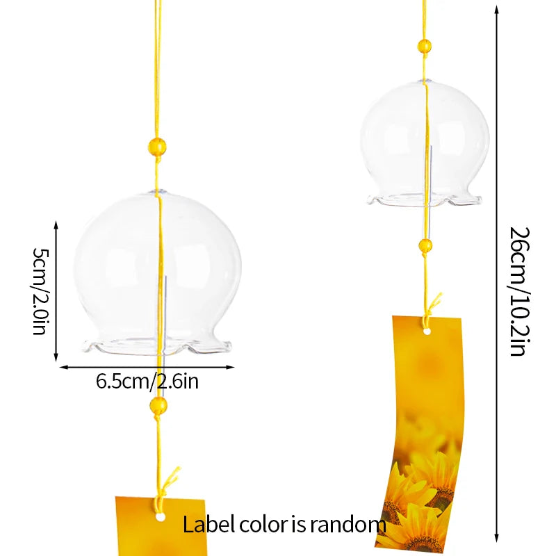 Stained Glass Wind Chimes Small Golden Fish Wind Chimes Can DIY Hand-painted Outdoor Hanging Ornaments Birthday Gift Crafts-HomeDecorDecals_com