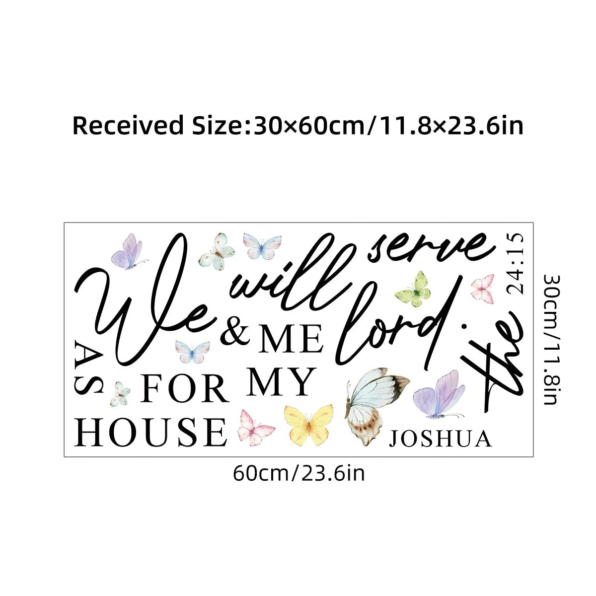 Additional view of Inspirational Spiritual Quotes Text Wall Decal | Home Decor by HomeDecorDecals.