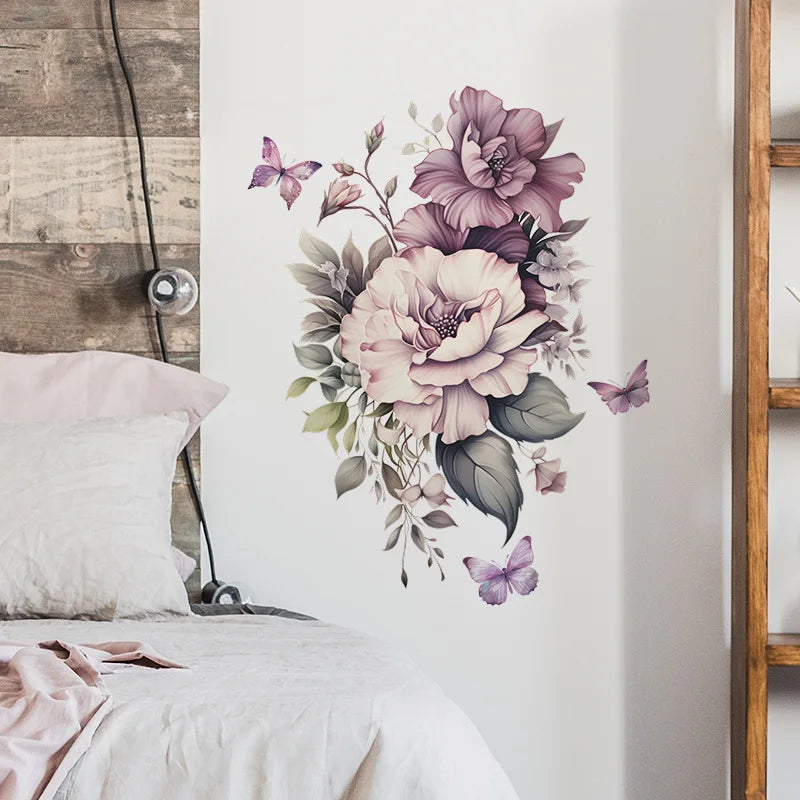 Branches Flower and Birds Wall Decal | Home Decor home decor design by HomeDecorDecals.
