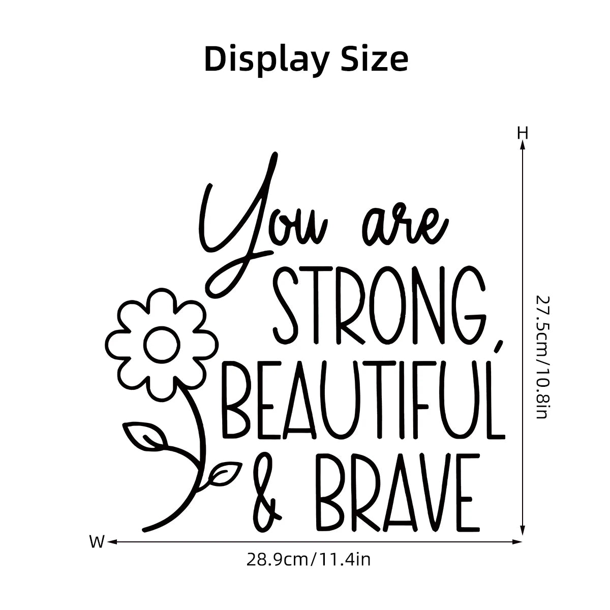 Beautiful Text and Flower Wall Decal | Home Decor home decor design by HomeDecorDecals.