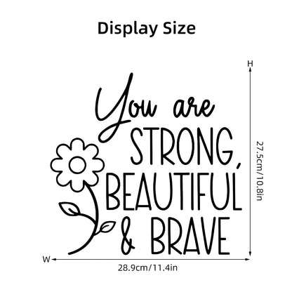 Beautiful Text and Flower Wall Decal | Home Decor home decor design by HomeDecorDecals.
