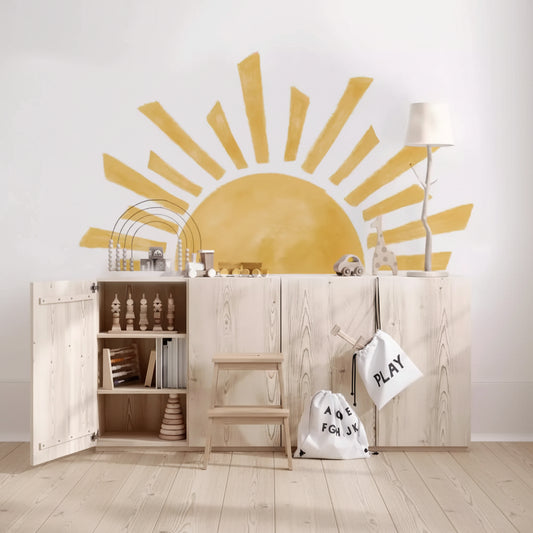 Sunshine Half Sun Wall Decal | Home Decor by HomeDecorDecals.