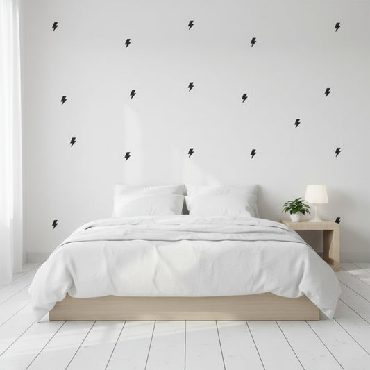 Tiny Lightnings Pattern Wall Decal | Room Decor removable peel and stick wall decal by HomeDecorDecals.