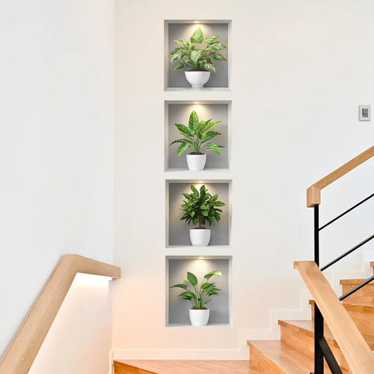 Tropical Potted Plant Wall Decal Décor-HomeDecorDecals_com